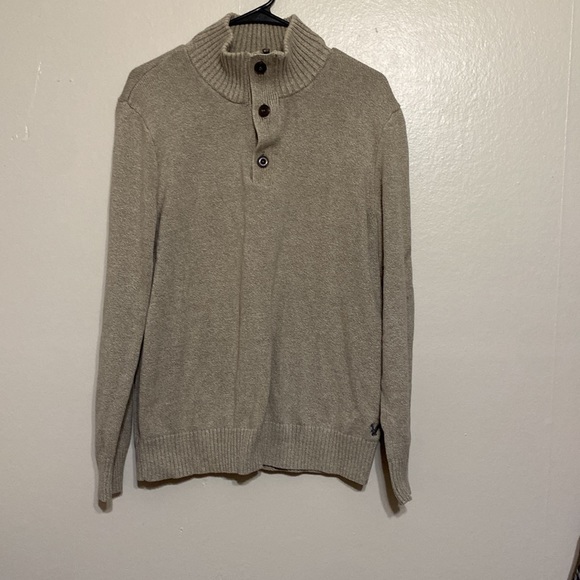 American Eagle men athletic fit Sweater size Large color light brown - Picture 1 of 5